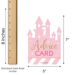 Big Dot Of Happiness Little Princess Crown - Castle Wish Card Pink And Gold Princess Baby Shower Activities - Shaped Advice Cards Game - Set Of 20 -Anagram Shop GUEST 29b34ada c3bb 40b0 ab5a bb81aa4656f3