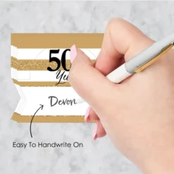 Big Dot Of Happiness We Still Do - 50th Wedding Anniversary - Anniversary Party Tent Buffet Card - Table Setting Name Place Cards - Set Of 24 -Anagram Shop GUEST 2a232d84 4da4 4560 b223 8243549aa79b