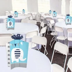 Big Dot Of Happiness Blue Elephant - Table Decorations - Boy Baby Shower Or Birthday Party Fold And Flare Centerpieces - 10 Count -Anagram Shop GUEST 2ad3d111 e2e2 4aed aec9 9b6a0a56c49f
