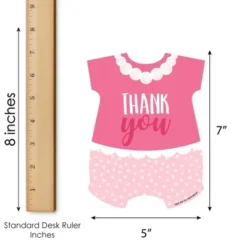 Big Dot Of Happiness It's A Girl - Shaped Thank You Cards - Pink Baby Shower Thank You Note Cards With Envelopes - Set Of 12 -Anagram Shop GUEST 2b7077a4 0179 499d 8934 0f823d64141d