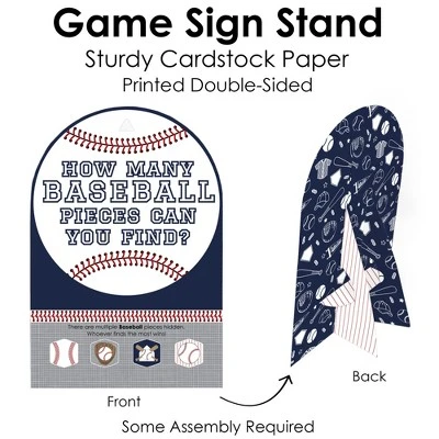 Big Dot Of Happiness Batter Up - Baseball - Baby Shower Or Birthday Party Scavenger Hunt - 1 Stand And 48 Game Pieces - Hide And Find Game 4 Big Dot Of Happiness Batter Up - Baseball - Baby Shower Or Birthday Party Scavenger Hunt - 1 Stand And 48 Game Pieces - Hide And Find Game - Image 4
