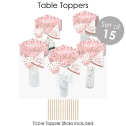 Big Dot Of Happiness Pink Rose Gold Birthday - Happy Birthday Party Supplies - Banner Decoration Kit - Fundle Bundle -Anagram Shop GUEST 2bb871b8 d50e 4918 bf69 021228960ddb