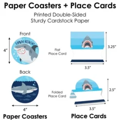 Big Dot Of Happiness Shark Zone - Jawsome Shark Party Or Birthday Party Paper Charger & Table Decorations Chargerific Kit For 8 -Anagram Shop GUEST 2c2896ed 1318 4cd7 ba04 91aff2bf9f9e