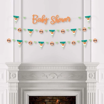 Big Dot Of Happiness Let's Hang - Sloth - Baby Shower Letter Banner Decoration - 36 Banner Cutouts And Baby Shower Banner Letters 2 Big Dot Of Happiness Let's Hang - Sloth - Baby Shower Letter Banner Decoration - 36 Banner Cutouts And Baby Shower Banner Letters - Image 2