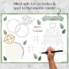 Big Dot Of Happiness Boho Botanical Bride - Paper Greenery Bridal Shower And Wedding Party Coloring Sheets - Activity Placemats - Set Of 16