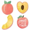 Big Dot Of Happiness Sweet As A Peach - Decorations DIY Fruit Themed Baby Shower Or Birthday Party Essentials - Set Of 20