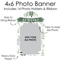 Big Dot Of Happiness Boho Botanical Baby - DIY Greenery Baby Shower Decor - Weekly Pregnancy Picture Display - Photo Banner -Anagram Shop GUEST 2d09e535 989e 4499 8e09 4106596e1ef0