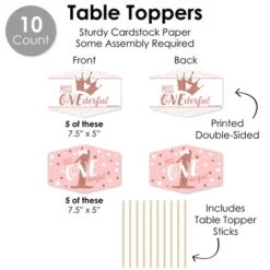 Big Dot Of Happiness 1st Birthday Little Miss Onederful - Girl First Birthday Party Supplies Decoration Kit - Decor Galore Party Pack - 51 Pieces 10 Big Dot Of Happiness 1st Birthday Little Miss Onederful - Girl First Birthday Party Supplies Decoration Kit - Decor Galore Party Pack - 51 Pieces -Anagram Shop GUEST 2d61c15a daaa 43ee 8e13 a2e0e01dc0f1