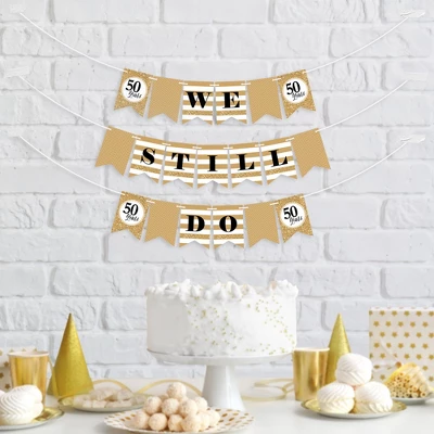 Big Dot Of Happiness We Still Do - 50th Wedding Anniversary - Anniversary Party Mini Pennant Banner - We Still Do 6 Big Dot Of Happiness We Still Do - 50th Wedding Anniversary - Anniversary Party Mini Pennant Banner - We Still Do - Image 6