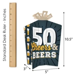 Big Dot Of Happiness Cheers And Beers To 50 Years - Table Decorations - 50th Birthday Party Fold And Flare Centerpieces - 10 Count 9 Big Dot Of Happiness Cheers And Beers To 50 Years - Table Decorations - 50th Birthday Party Fold And Flare Centerpieces - 10 Count -Anagram Shop GUEST 2d71f3ec 7e8f 4d1f a158 795c72b703d8