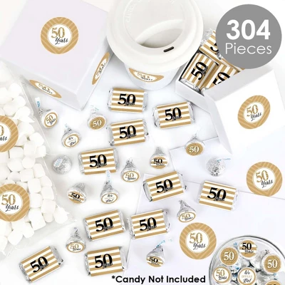 Big Dot Of Happiness We Still Do - 50th Wedding Anniversary - Anniversary Party Candy Favor Sticker Kit - 304 Pieces 1 Big Dot Of Happiness We Still Do - 50th Wedding Anniversary - Anniversary Party Candy Favor Sticker Kit - 304 Pieces
