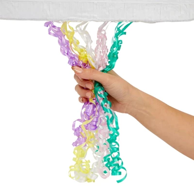 Blue Panda Pull String Cloud Pinata For Girls, Rainbow Birthday Party Supplies, Gender Reveal Pinata, Baby Shower (16.5x10 In) 4 Blue Panda Pull String Cloud Pinata For Girls, Rainbow Birthday Party Supplies, Gender Reveal Pinata, Baby Shower (16.5x10 In) - Image 4