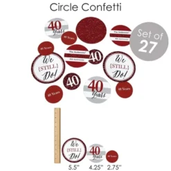 Big Dot Of Happiness We Still Do - 40th Wedding Anniversary - Anniversary Party Supplies - Banner Decoration Kit - Fundle Bundle -Anagram Shop GUEST 2efeddb2 a812 42ff 9ad9 7904d75a3fda