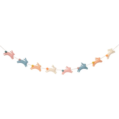 Meri-Meri Meri Meri Felt Bunny Garland (Pack Of 1) 4 Meri-Meri Meri Meri Felt Bunny Garland (Pack Of 1) - Image 4