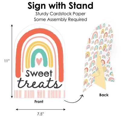 Big Dot Of Happiness Hello Rainbow - DIY Boho Baby Shower And Birthday Party Sweet Treats Signs - Snack Bar Decorations Kit - 50 Pieces 3 Big Dot Of Happiness Hello Rainbow - DIY Boho Baby Shower And Birthday Party Sweet Treats Signs - Snack Bar Decorations Kit - 50 Pieces - Image 3