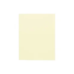 JAM Paper Blank Foldover Cards 4 3/8 X 5 7/16 Light Yellow Base 06935529B