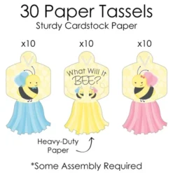 Big Dot Of Happiness What Will It Bee - 90 Chain Links And 30 Paper Tassels Decoration Kit - Gender Reveal Paper Chains Garland - 21 Feet -Anagram Shop GUEST 30d7dea6 8962 48d2 bd76 7670d1de8b64