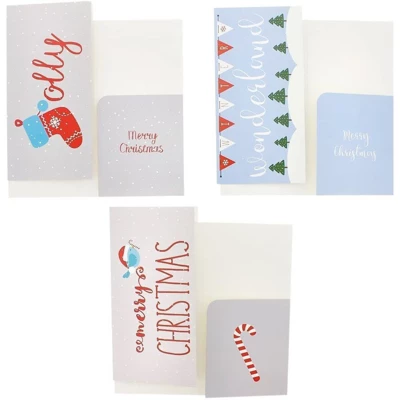 36 Packs Holiday Money Christmas Greeting Cards - 6 Winter Christmas Designs, Ornaments, Polar Bears, Snowflakes, Envelopes Included - 3.5x7.25" 6 36 Packs Holiday Money Christmas Greeting Cards - 6 Winter Christmas Designs, Ornaments, Polar Bears, Snowflakes, Envelopes Included - 3.5x7.25" - Image 6