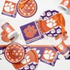 24ct Clemson Tigers Paper Plates Orange - NCAA