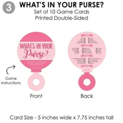 Big Dot Of Happiness Baby Girl - 4 Pink Baby Shower Games - 10 Cards Each - Gamerific Bundle -Anagram Shop GUEST 33add8bf c962 424f 8b14 d699ef3ce4b7