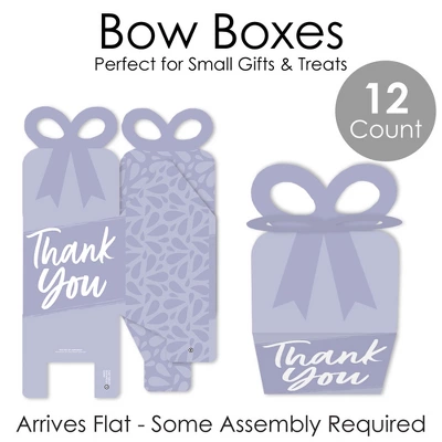 Big Dot Of Happiness Purple Elegantly Simple - Square Favor Gift Boxes - Guest Party Favors Bow Boxes - Set Of 12 4 Big Dot Of Happiness Purple Elegantly Simple - Square Favor Gift Boxes - Guest Party Favors Bow Boxes - Set Of 12 - Image 4