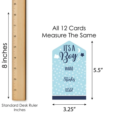 Big Dot Of Happiness Baby Boy - Blue Baby Shower Game Pickle Cards - Conversation Starters Pull Tabs - Set Of 12 3 Big Dot Of Happiness Baby Boy - Blue Baby Shower Game Pickle Cards - Conversation Starters Pull Tabs - Set Of 12 - Image 3