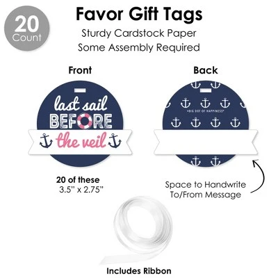 Big Dot Of Happiness Last Sail Before The Veil - Nautical Bachelorette And Bridal Shower Favors And Cupcake Kit - Fabulous Favor Party Pack - 100 Pc 5 Big Dot Of Happiness Last Sail Before The Veil - Nautical Bachelorette And Bridal Shower Favors And Cupcake Kit - Fabulous Favor Party Pack - 100 Pc - Image 5