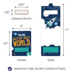 Big Dot Of Happiness Blast Off To Outer Space - DIY Assorted Rocket Ship Baby Shower Or Birthday Cash Holder Gift - Funny Money Cards - Set Of 6 -Anagram Shop GUEST 35c7f83c 87fa 43e2 a1d7 b599852097d6