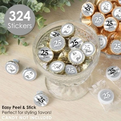 Big Dot Of Happiness We Still Do - 25th Wedding Anniversary - Anniversary Party Small Round Candy Stickers - Party Favor Labels - 324 Count 1 Big Dot Of Happiness We Still Do - 25th Wedding Anniversary - Anniversary Party Small Round Candy Stickers - Party Favor Labels - 324 Count