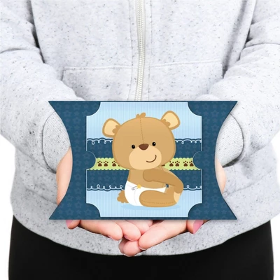 Big Dot Of Happiness Baby Boy Teddy Bear - Favor Gift Boxes - Baby Shower Large Pillow Boxes - Set Of 12 6 Big Dot Of Happiness Baby Boy Teddy Bear - Favor Gift Boxes - Baby Shower Large Pillow Boxes - Set Of 12 - Image 6