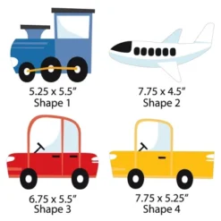 Big Dot Of Happiness Cars, Trains, And Airplanes - Decorations DIY Transportation Birthday Party Essentials - Set Of 20 -Anagram Shop GUEST 366c5e88 ccd8 441f bb50 d45bb547439e