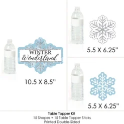 Big Dot Of Happiness Winter Wonderland - Snowflake Holiday Party And Winter Wedding Party Centerpiece Sticks - Table Toppers - Set Of 15 -Anagram Shop GUEST 36c371ea 46d1 42ca 9644 3a56b34335e4