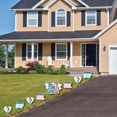 Big Dot Of Happiness Baby Gender Reveal - Yard Sign And Outdoor Lawn Decorations - Team Boy Or Girl Party Yard Signs - Set Of 8 1 Big Dot Of Happiness Baby Gender Reveal - Yard Sign And Outdoor Lawn Decorations - Team Boy Or Girl Party Yard Signs - Set Of 8