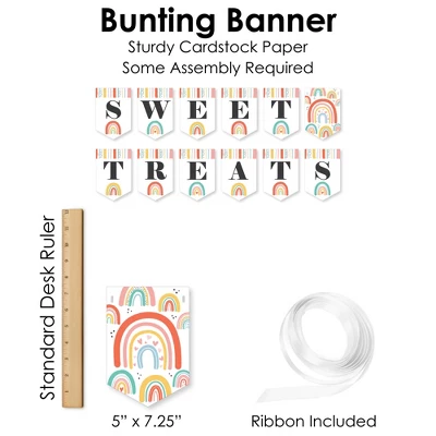 Big Dot Of Happiness Hello Rainbow - DIY Boho Baby Shower And Birthday Party Sweet Treats Signs - Snack Bar Decorations Kit - 50 Pieces 4 Big Dot Of Happiness Hello Rainbow - DIY Boho Baby Shower And Birthday Party Sweet Treats Signs - Snack Bar Decorations Kit - 50 Pieces - Image 4