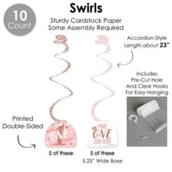 Big Dot Of Happiness 1st Birthday Little Miss Onederful - Girl First Birthday Party Supplies Decoration Kit - Decor Galore Party Pack - 51 Pieces 8 Big Dot Of Happiness 1st Birthday Little Miss Onederful - Girl First Birthday Party Supplies Decoration Kit - Decor Galore Party Pack - 51 Pieces -Anagram Shop GUEST 381b3ff7 ab2a 40eb 9126 55bc23b1f9ab