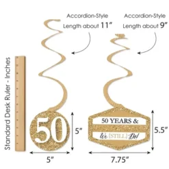 Big Dot Of Happiness We Still Do - 50th Wedding Anniversary - Anniversary Party Hanging Decor - Party Decoration Swirls - Set Of 40 -Anagram Shop GUEST 38b3ee23 9a7c 4cf6 bc6b 0bd926a2f45e