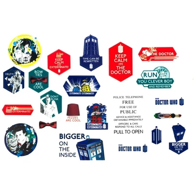 Se7en20 Doctor Who Assorted 22-Piece Sticker Sheet Set 3 Se7en20 Doctor Who Assorted 22-Piece Sticker Sheet Set - Image 3