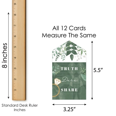 Big Dot Of Happiness Boho Botanical Bride - Greenery Bridal Shower And Wedding Party Game Pickle Cards - Truth, Dare, Share Pull Tabs - Set Of 12 3 Big Dot Of Happiness Boho Botanical Bride - Greenery Bridal Shower And Wedding Party Game Pickle Cards - Truth, Dare, Share Pull Tabs - Set Of 12 - Image 3