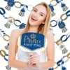 Big Dot Of Happiness Royal Prince Charming - Banner And Photo Booth Decorations - Baby Shower Or Birthday Party Supplies Kit - Doterrific Bundle