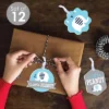Big Dot Of Happiness Blue Elephant - Assorted Hanging Boy Baby Shower Or Birthday Party Favor Tags - Gift Tag Toppers - Set Of 12