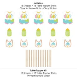 Big Dot Of Happiness Colorful Baby Shower - Gender Neutral Party Centerpiece Sticks - Table Toppers - Set Of 15 -Anagram Shop GUEST 39a2e934 b9f0 4f51 8e3a 297630a19c19