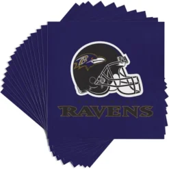 NFL 48ct Baltimore Ravens Football Napkins