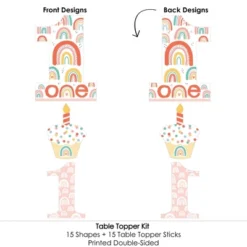 Big Dot Of Happiness 1st Birthday Hello Rainbow - Boho First Birthday Party Centerpiece Sticks - Table Toppers - Set Of 15 9 Big Dot Of Happiness 1st Birthday Hello Rainbow - Boho First Birthday Party Centerpiece Sticks - Table Toppers - Set Of 15 -Anagram Shop GUEST 39ed672c 5876 41de b0c7 f1a909ca4e1d