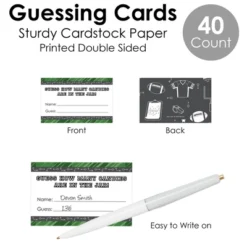 Big Dot Of Happiness End Zone - Football - How Many Candies Baby Shower Or Birthday Party Game - 1 Stand And 40 Cards - Candy Guessing Game -Anagram Shop GUEST 39f0f76c 1337 40e9 8d88 e421319df79a