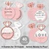 Big Dot Of Happiness Bride Squad - 4 Rose Gold Bridal Shower Or Bachelorette Party Games - 10 Cards Each - Gamerific Bundle