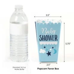 Big Dot Of Happiness It's A Boy - Blue Baby Shower Favor Popcorn Treat Boxes - Set Of 12