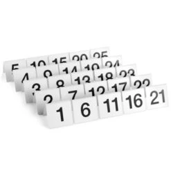 Juvale Set Of 25 Acrylic Table Numbers For Wedding Receptions, Plastic Tent Cards Numbered 1-25 For Restaurants, 3 X 2.75 X 2.5 In -Anagram Shop GUEST 3ab74826 f8a5 4784 bc8c 3e8a279ef8f1