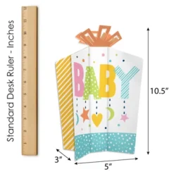 Big Dot Of Happiness Colorful Baby Shower - Table Decorations - Gender Neutral Party Fold And Flare Centerpieces - 10 Count -Anagram Shop GUEST 3ad91a69 d9ef 496a 92ab 9211b69ddee0