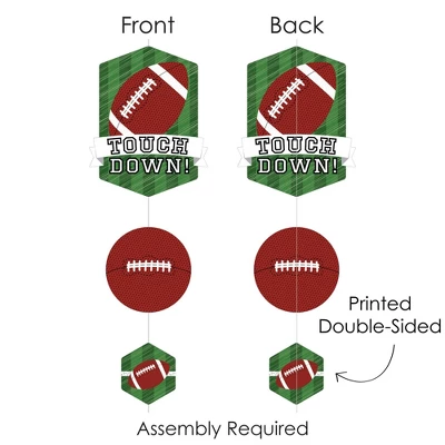 Big Dot Of Happiness End Zone - Football - Baby Shower Or Birthday Party DIY Dangler Backdrop - Hanging Vertical Decorations - 30 Pieces 5 Big Dot Of Happiness End Zone - Football - Baby Shower Or Birthday Party DIY Dangler Backdrop - Hanging Vertical Decorations - 30 Pieces - Image 5
