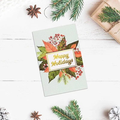 Best Paper Greetings 48 Pack Happy Holidays Greeting Cards Box Set With Envelopes, Christmas Mistletoe (4 X 6 In) 1 Best Paper Greetings 48 Pack Happy Holidays Greeting Cards Box Set With Envelopes, Christmas Mistletoe (4 X 6 In)